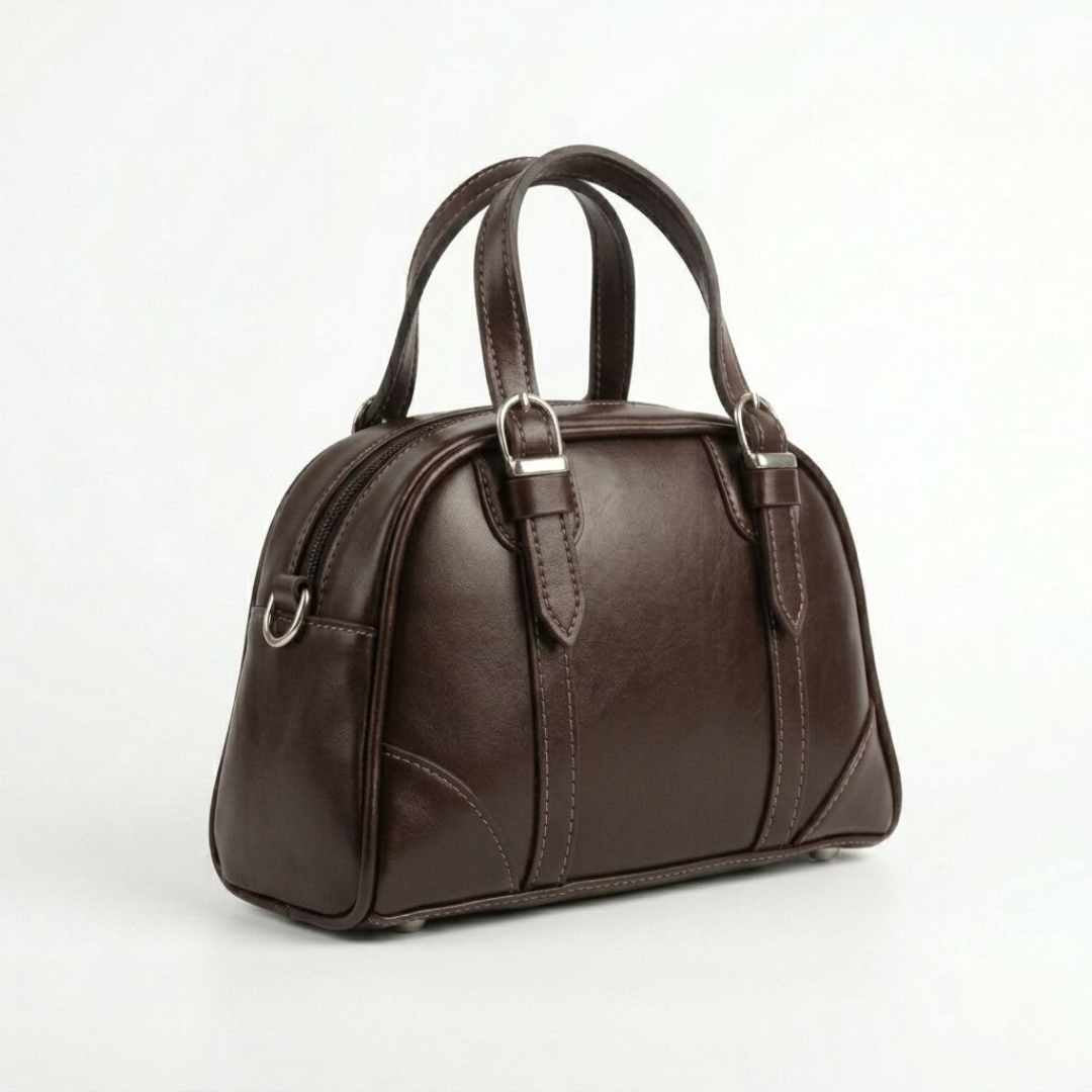 Enshee Dorian Handbag - Dark Brown