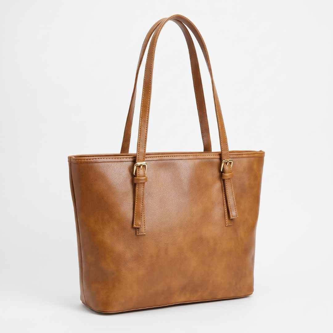 Enshee Kelly Tote - Mustard Brown