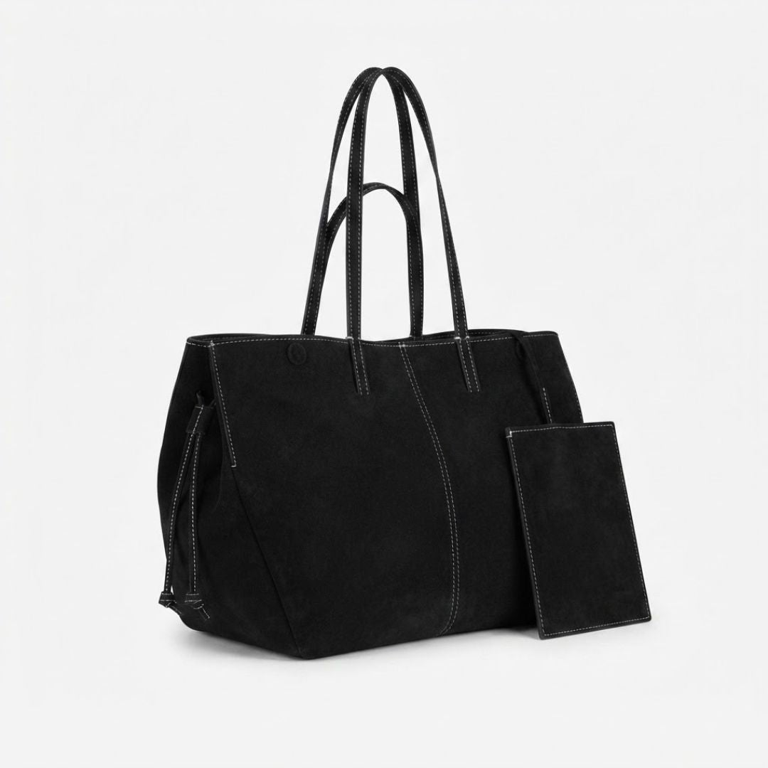 Enshee Cyme Velvet Bag - Black