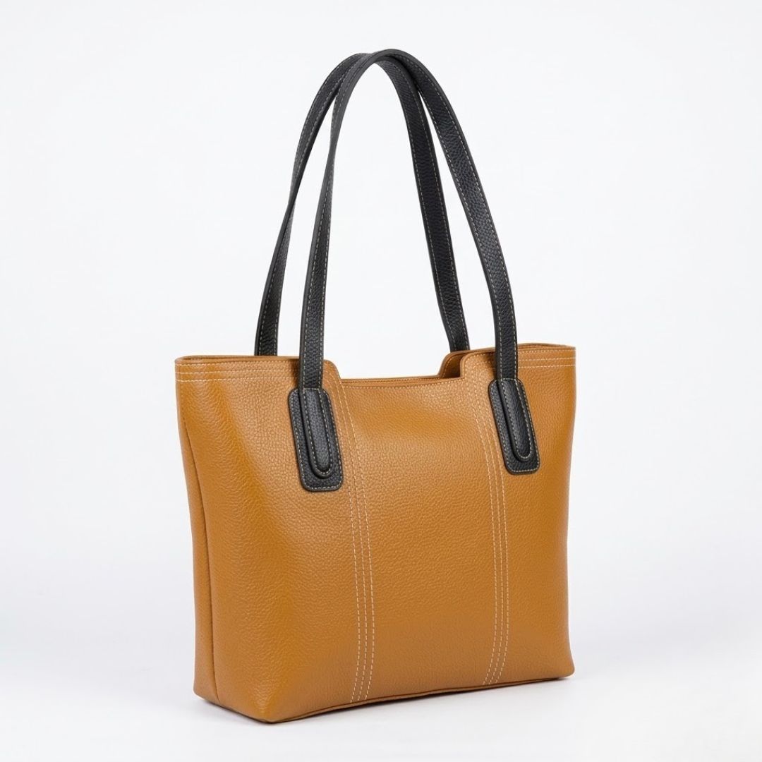Enshee Celia Tote Bag - Mustard Brown