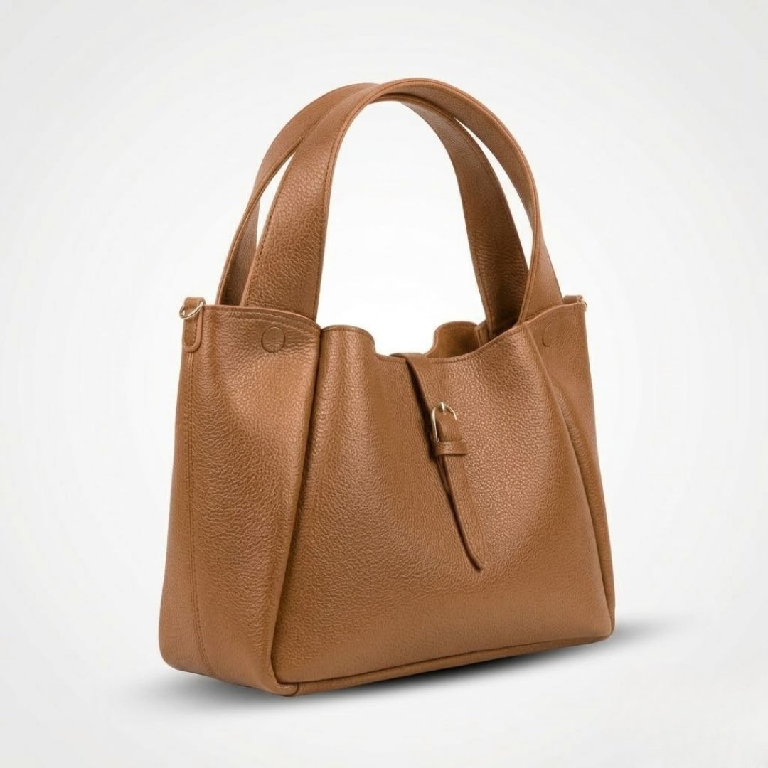 Enshee Brielle HandBag - Mustard Brown