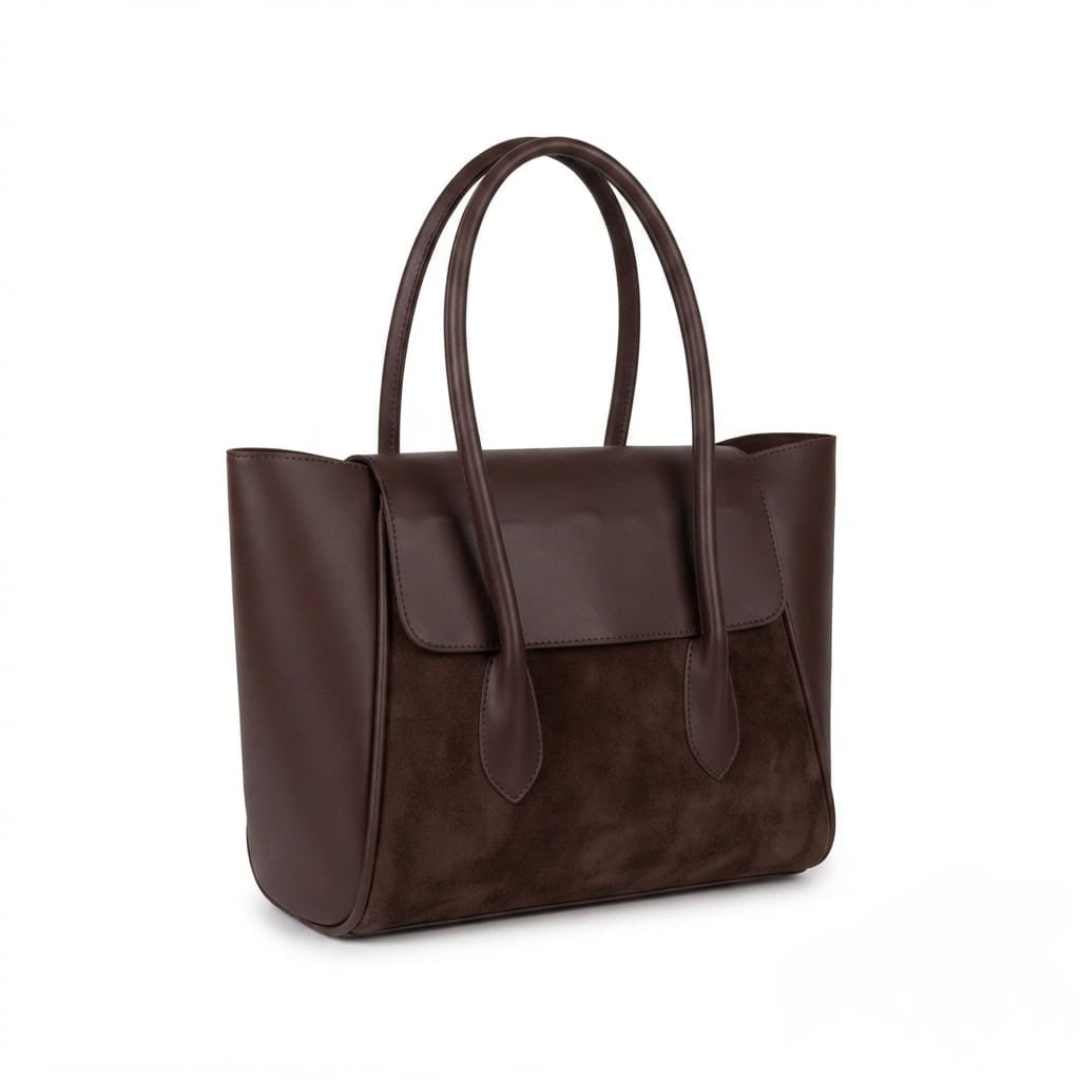 Enshee Plazo Handbag - Horsebrown
