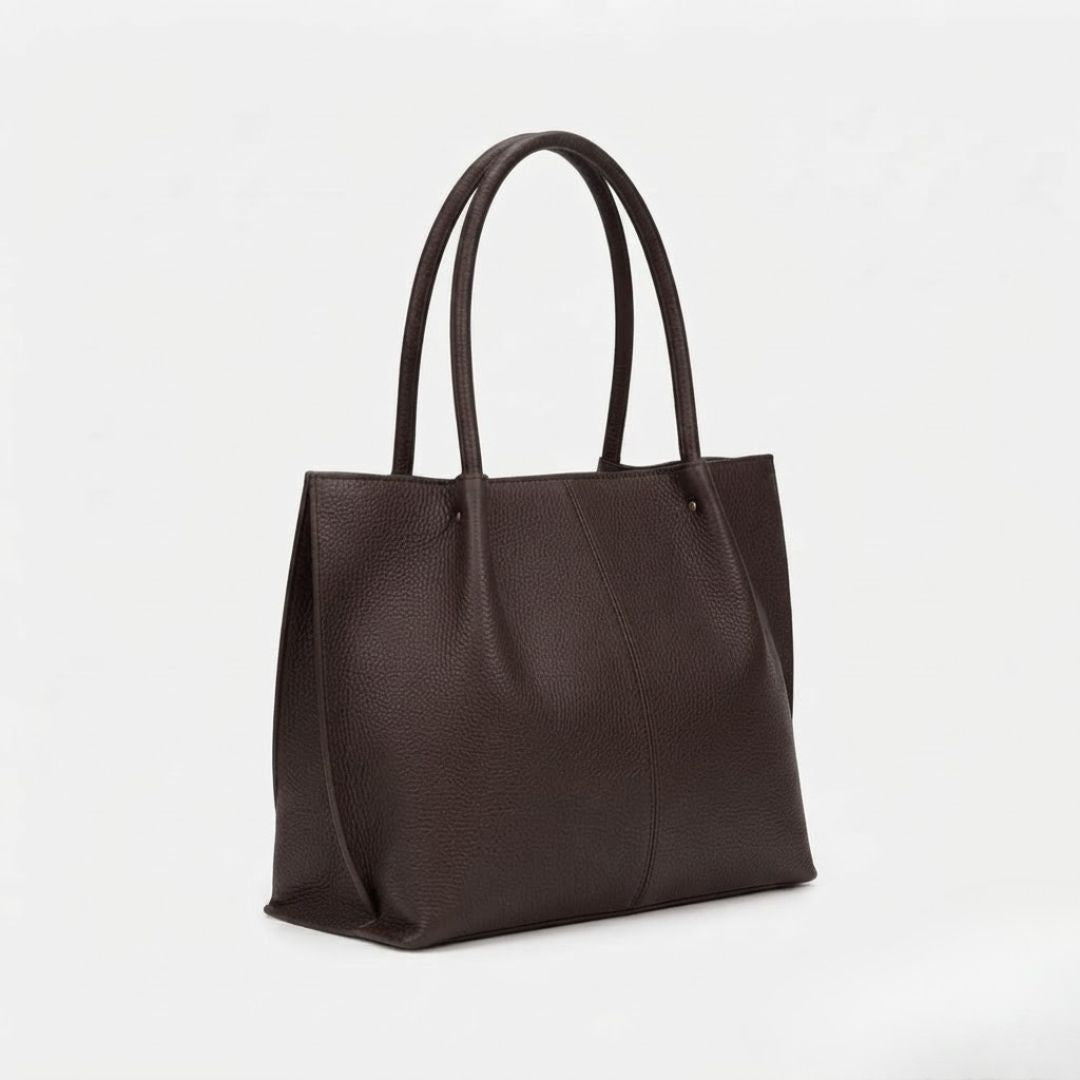 Enshee Lime Tote - Dark Brown