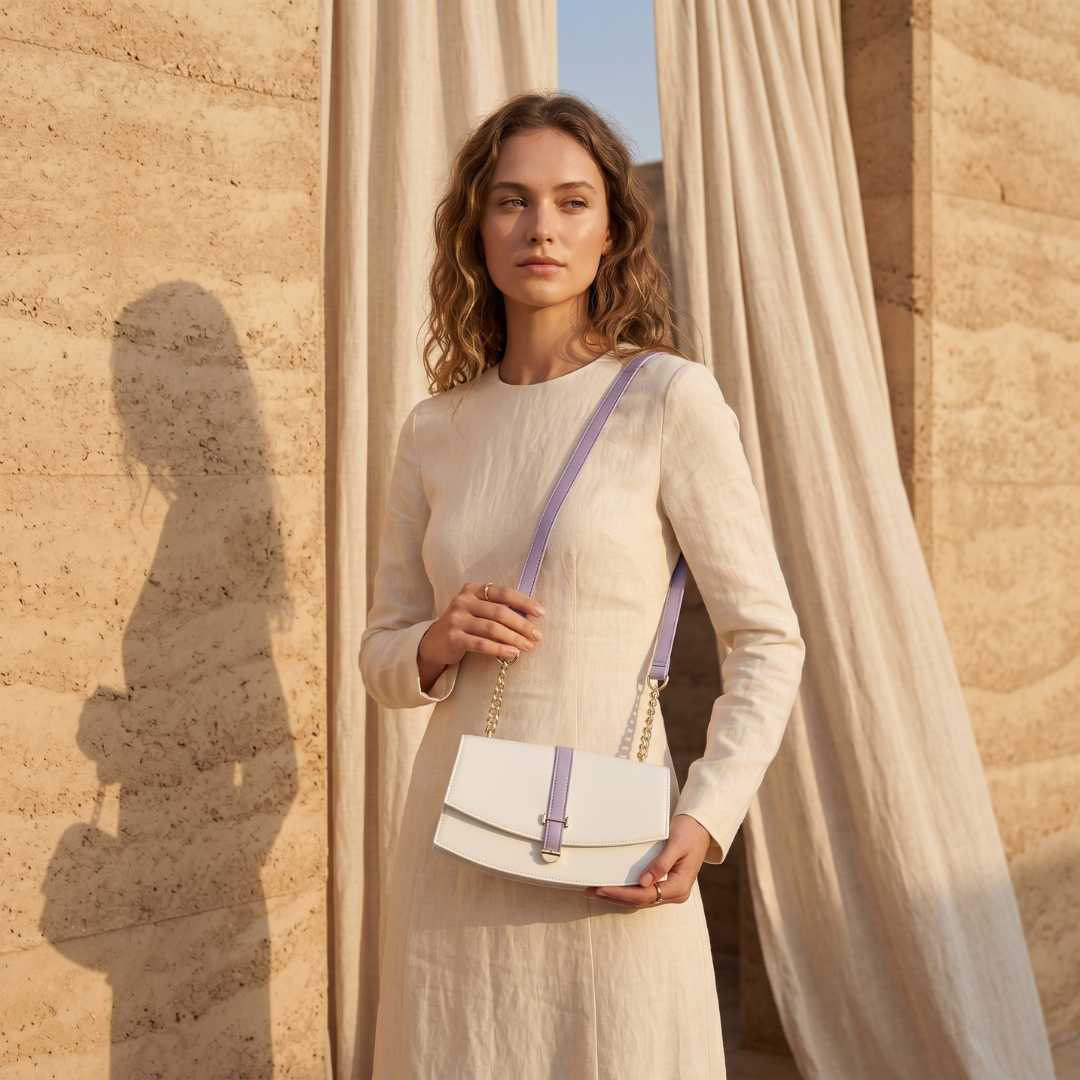 Enshee Luna Crossbody - White