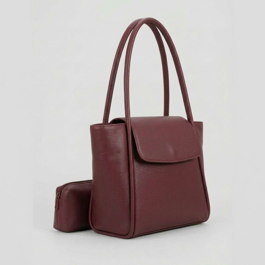 Enshee Jadel Large Tote Bag - Maroon