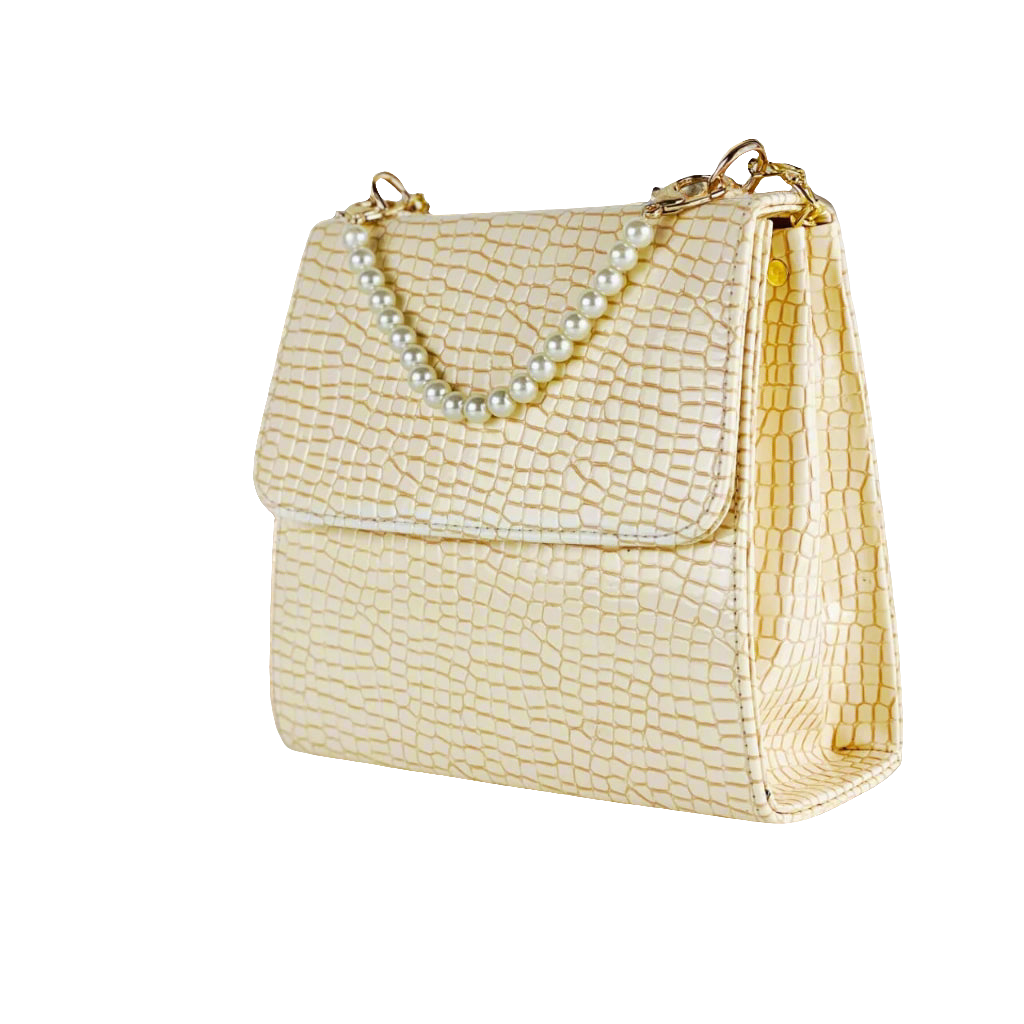 ALEXA FAWN PEARL HANDBAG