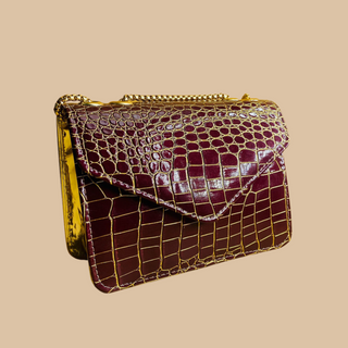 Marble Crossbody Maroon