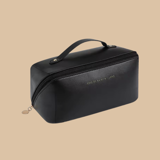 Makeup black cosmetic bag