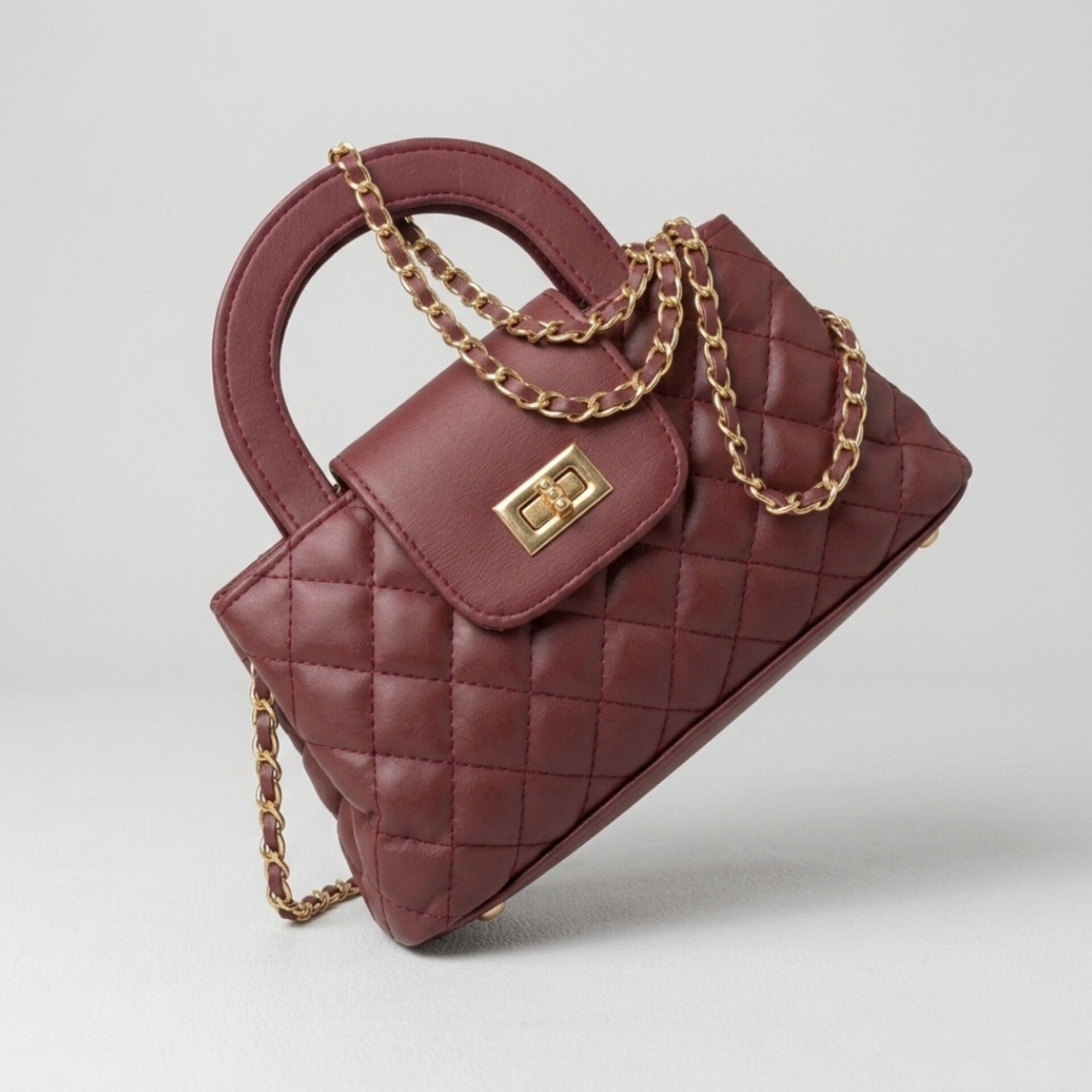 Enshee Twist Crossbody - Maroon