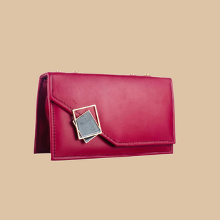 Buckle Crossbody Red