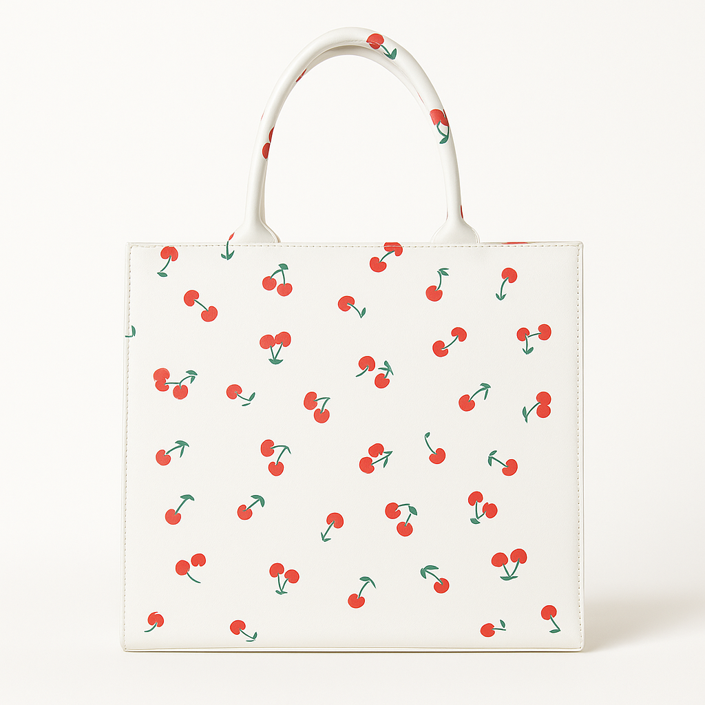 STRAWBERRY WHITE PRINT CANVAS
