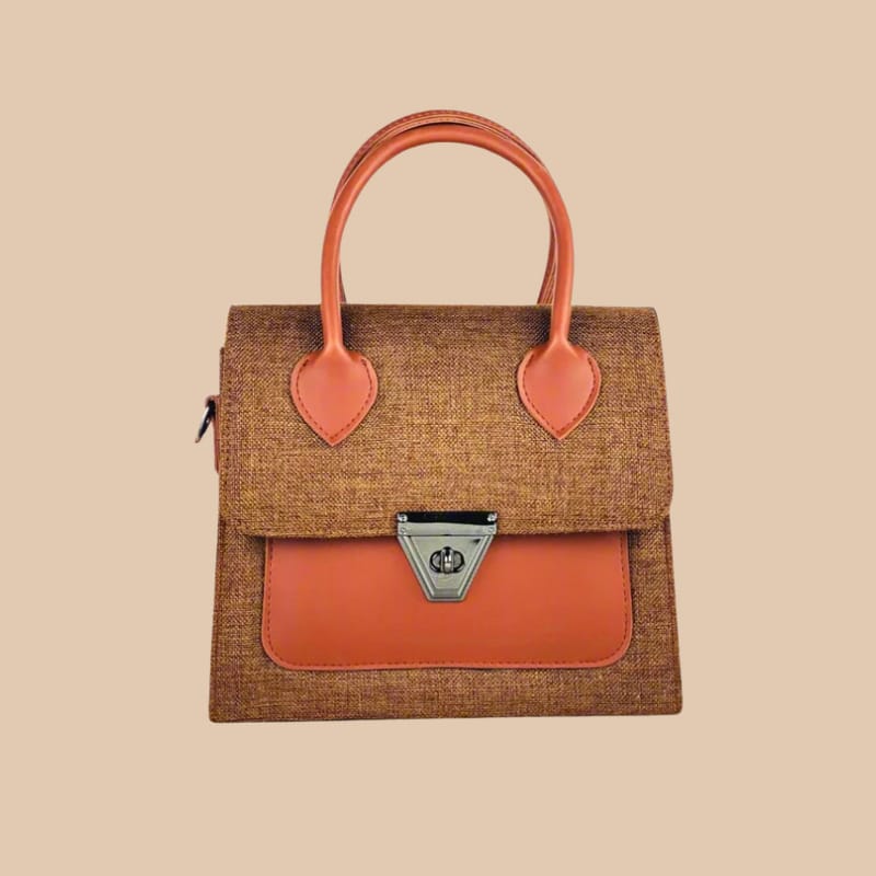 MUFFLE-HANDBAG-BROWN