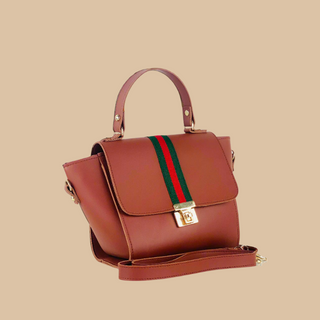 BOXY BROWN HANDBAG
