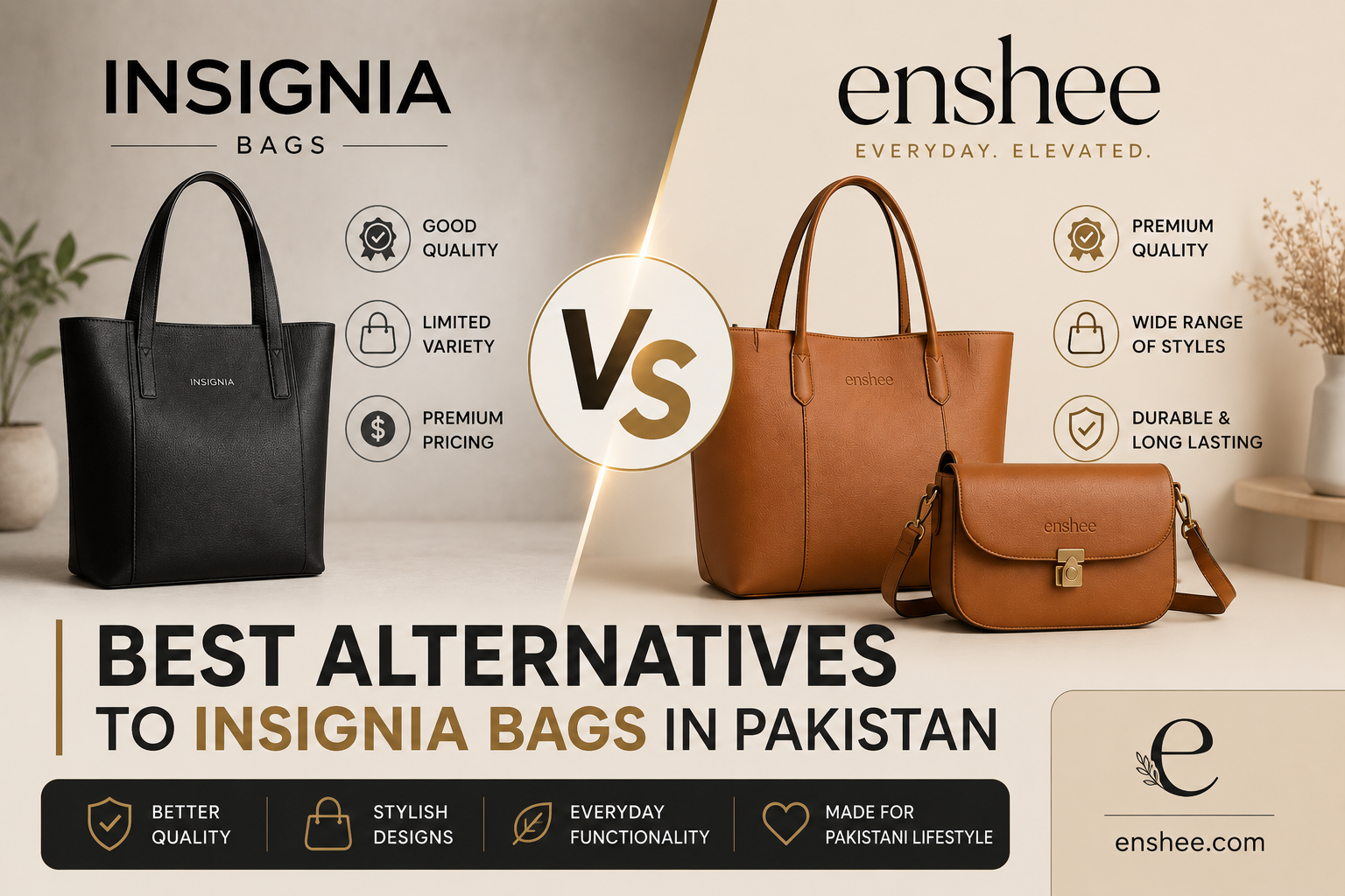 alternatives to Insignia bags