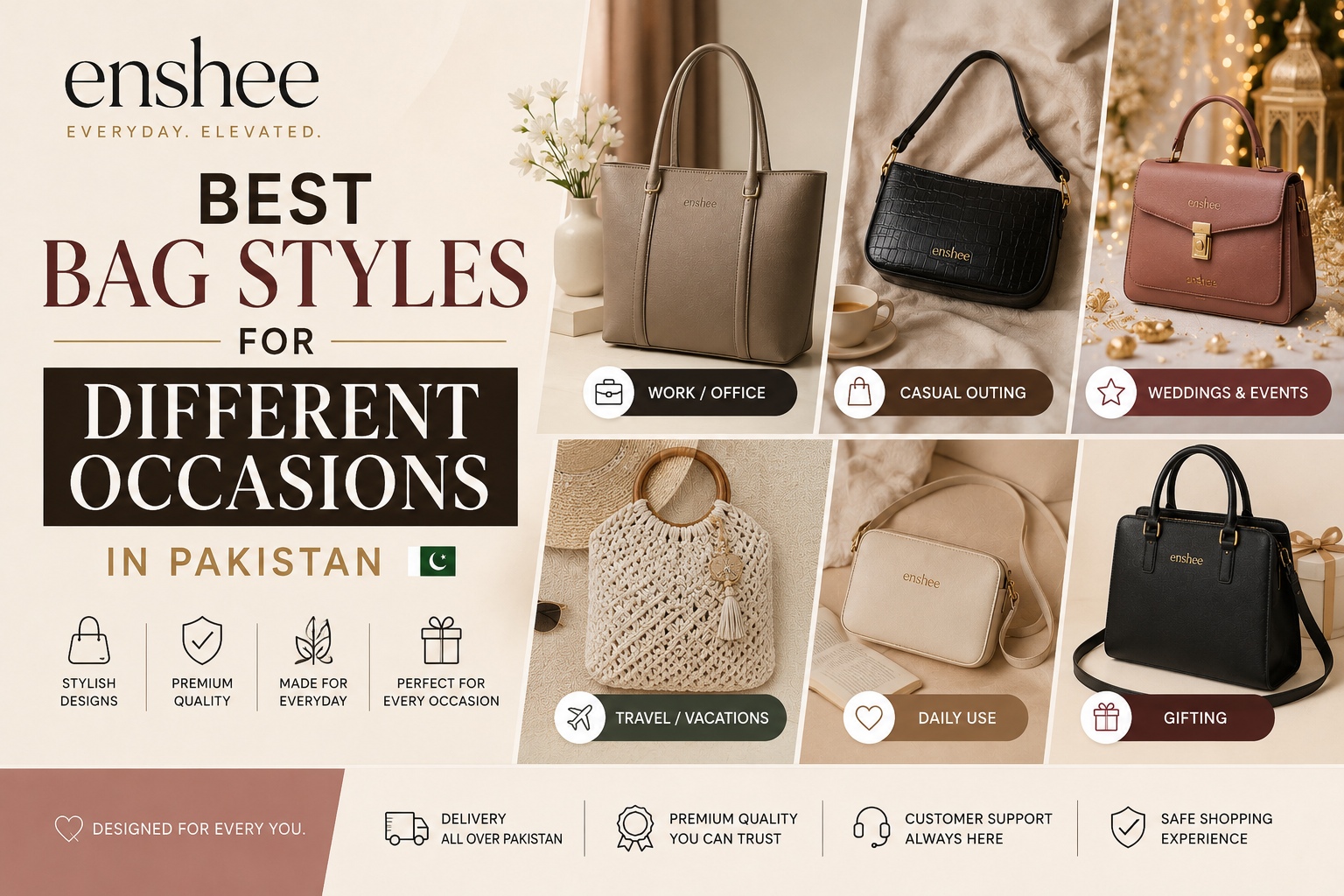 bag styles for different occasions