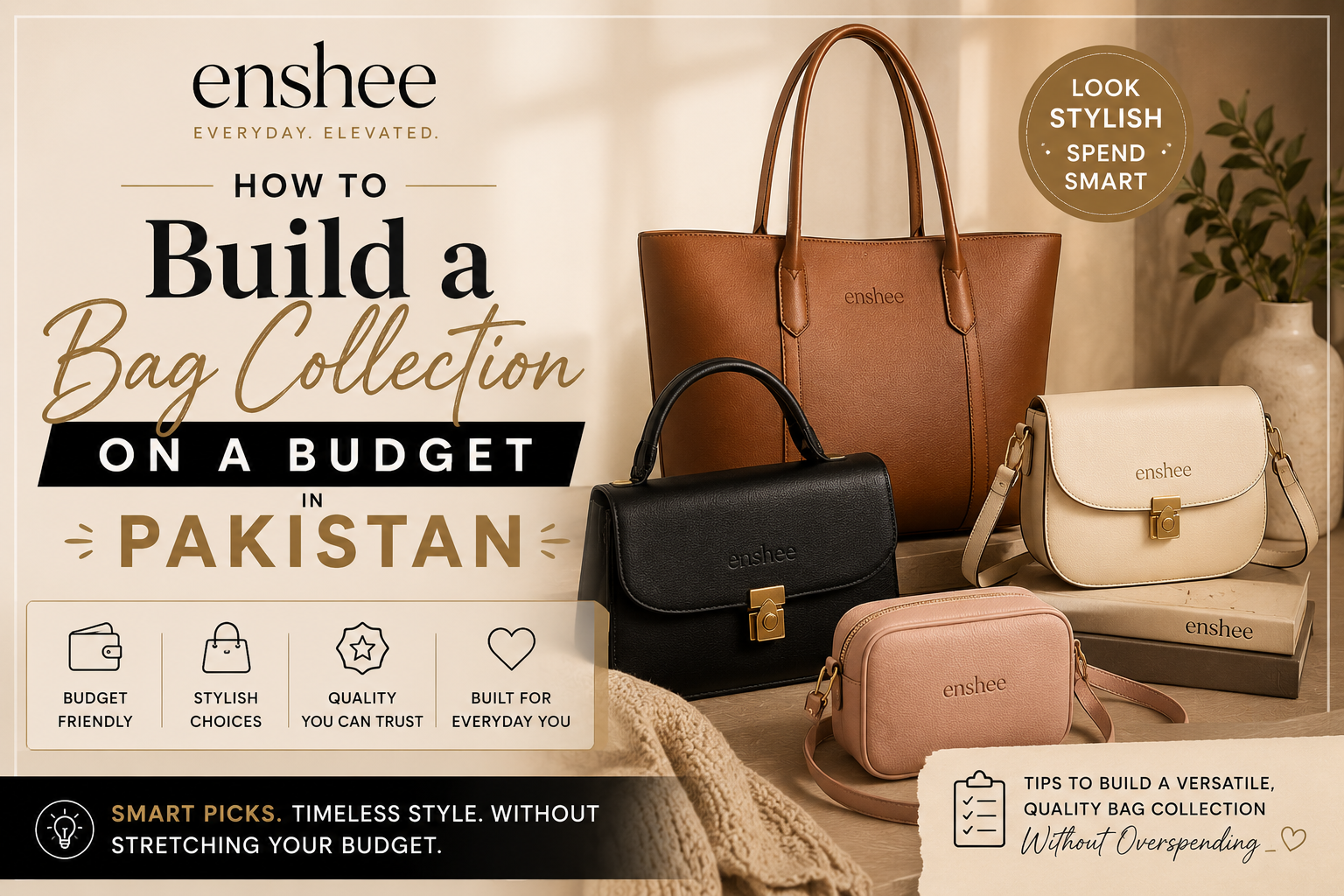 build a bag collection on a budget in Pakistan