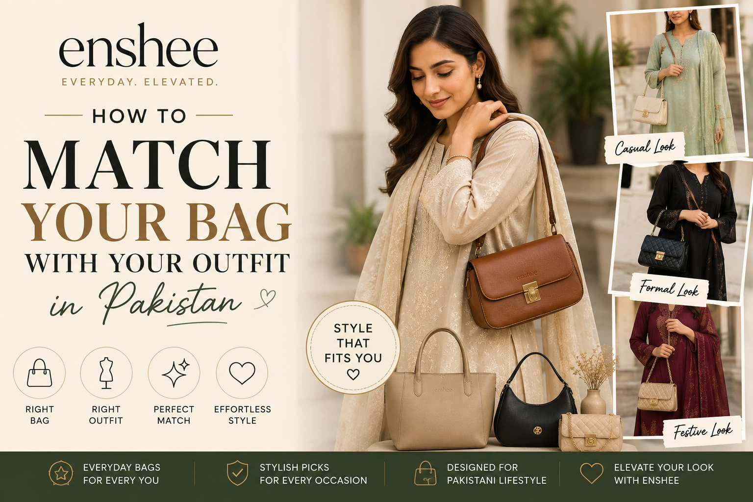 match your bag with your outfit in Pakistan
