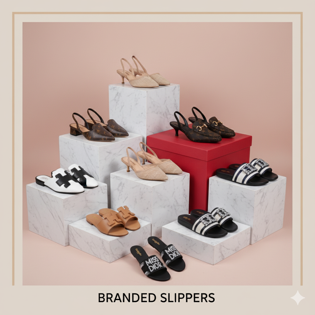 BRANDED SLIPPERS