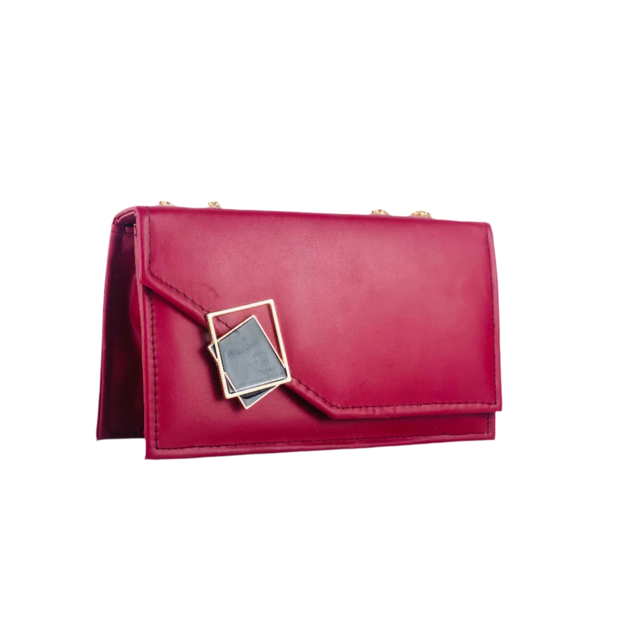 Buckle Crossbody Red