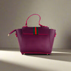 BOXY MAROON HANDBAG