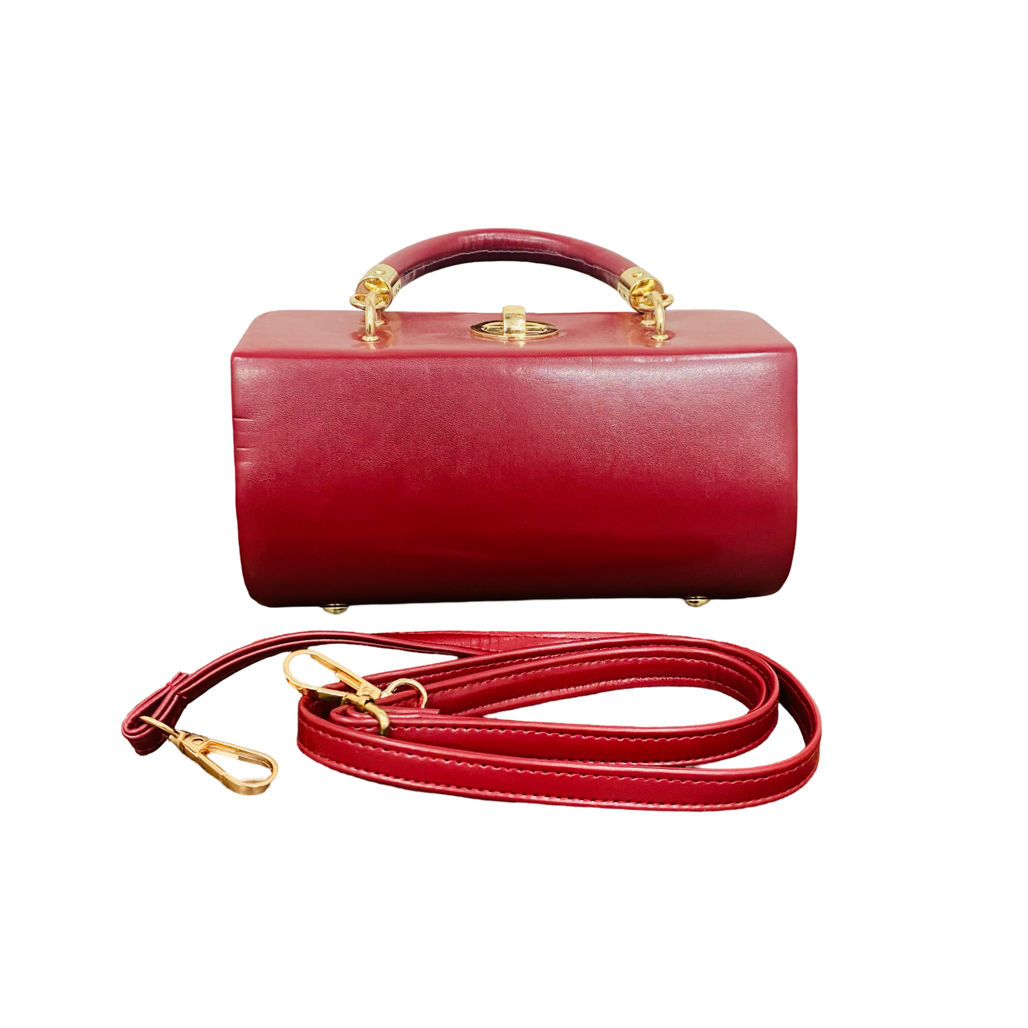 NEW FOMO MAROON HANDBAG