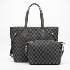 Enshee Classic Check Tote - Black