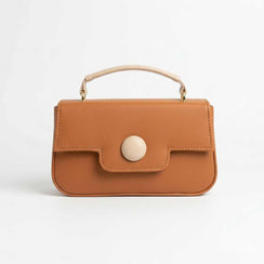 Enshee Auvex Mini Satchel - Mustard Brown