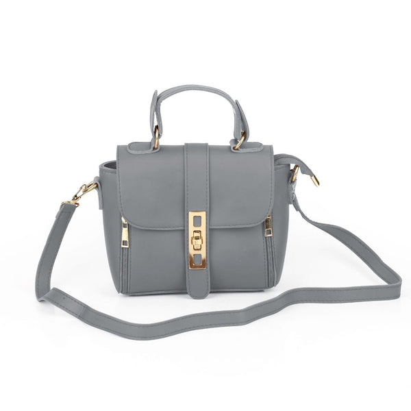 FLAPPY GREY HANDBAG