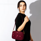 Buy Floral Chic Crossbody Bag - Red vine in Pakistan