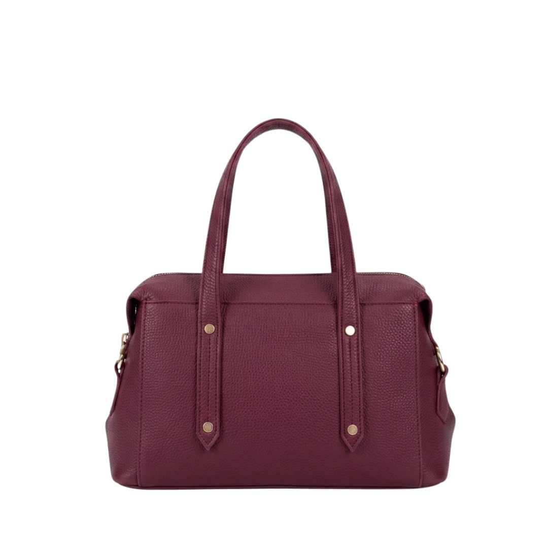 Enshee Drum Handbag - Maroon