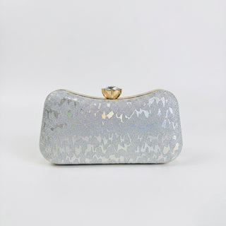 Enshee Stardust Clutch - Silver
