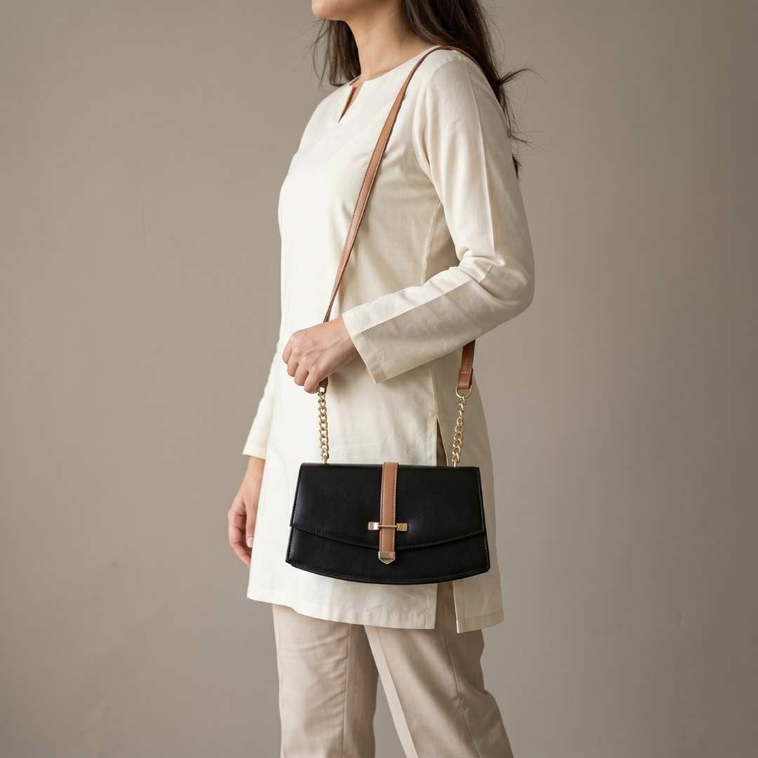 Enshee Luna Crossbody - Black