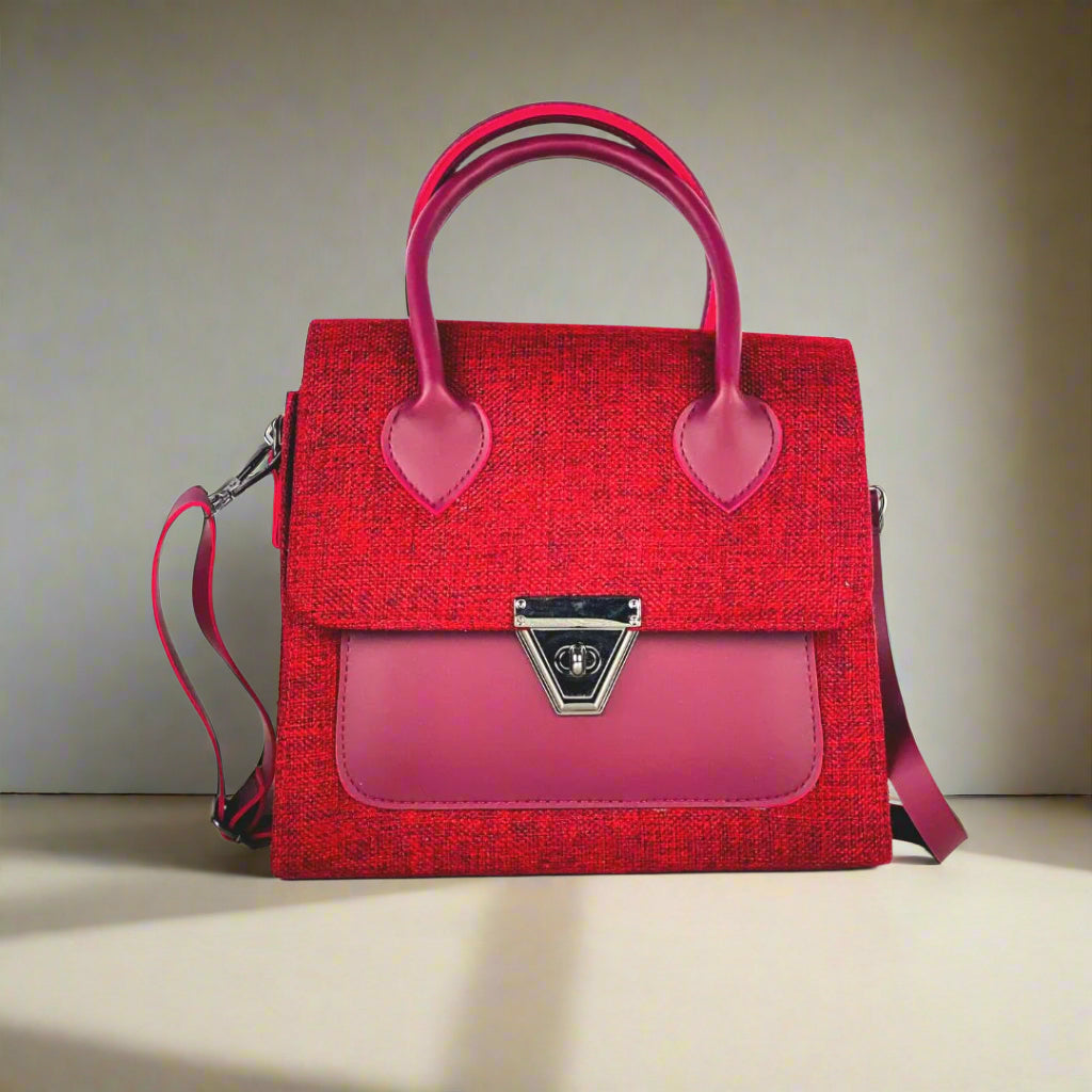MUFFLE-HANDBAG-RED