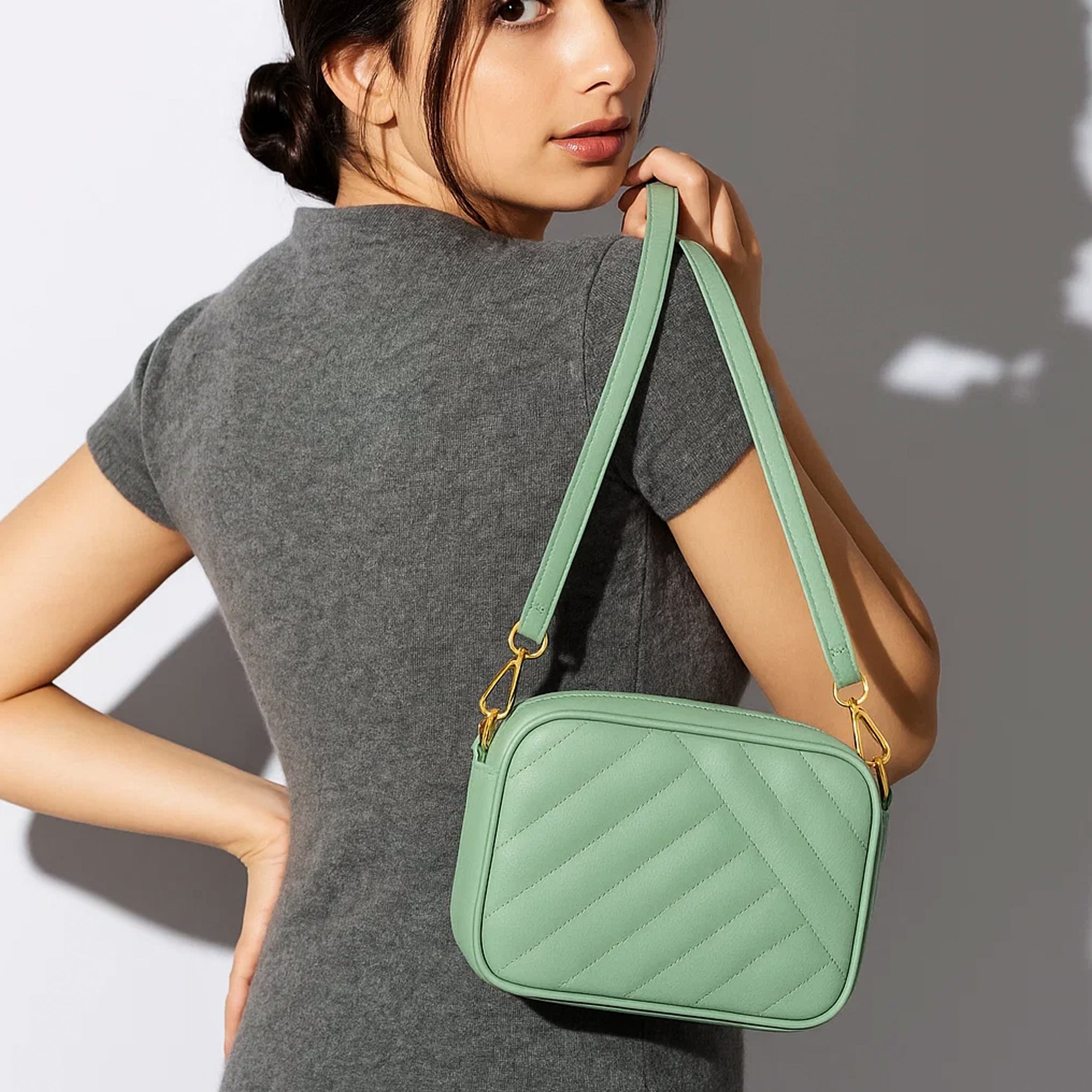 Buy Recta Crossbody Bag - Green in Pakistan