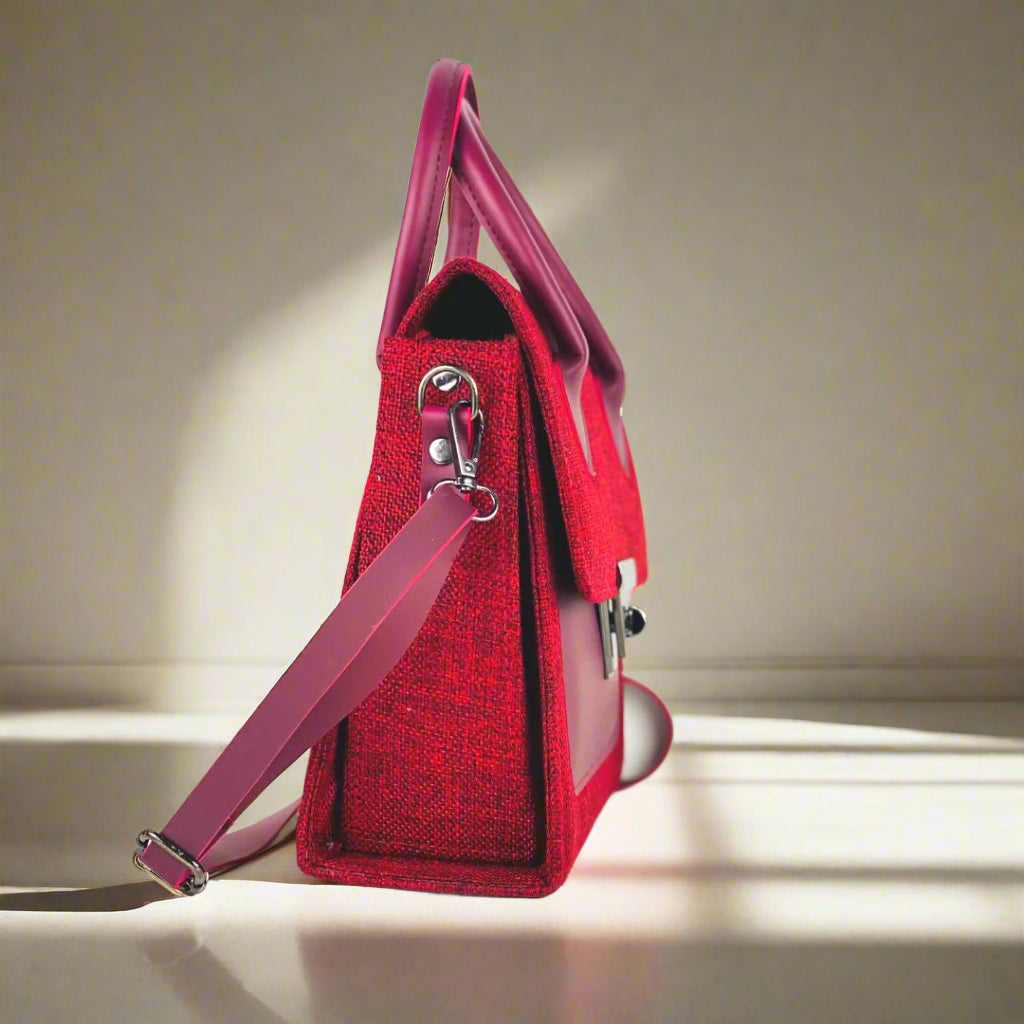 MUFFLE-HANDBAG-RED