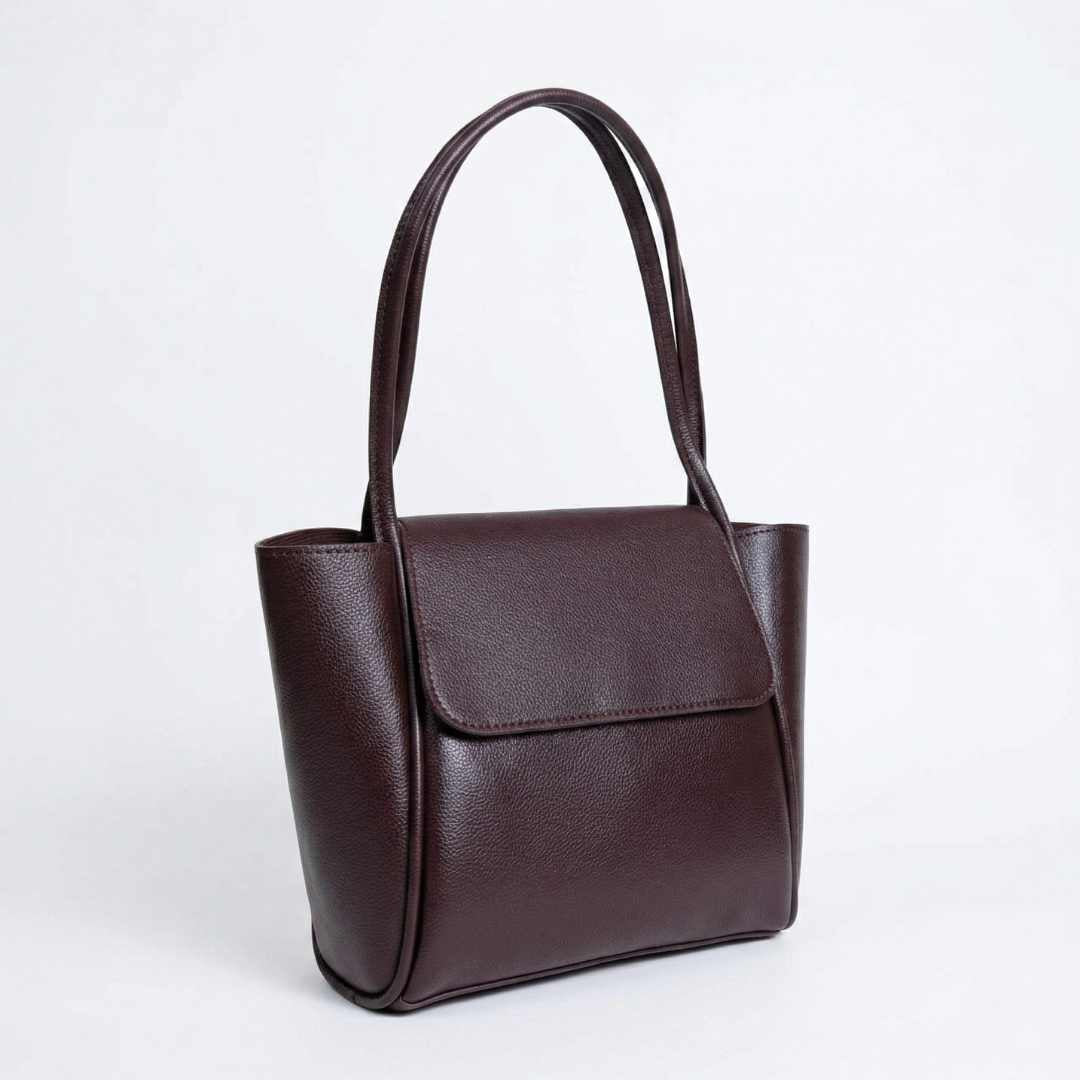 Jadel Large Tote — Dark Brown