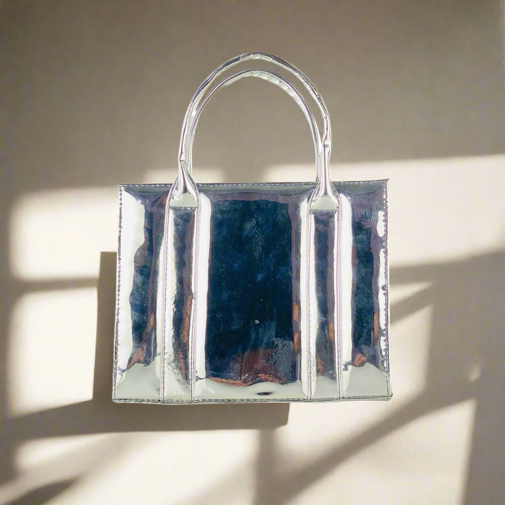 THE TOTE BAG SILVER