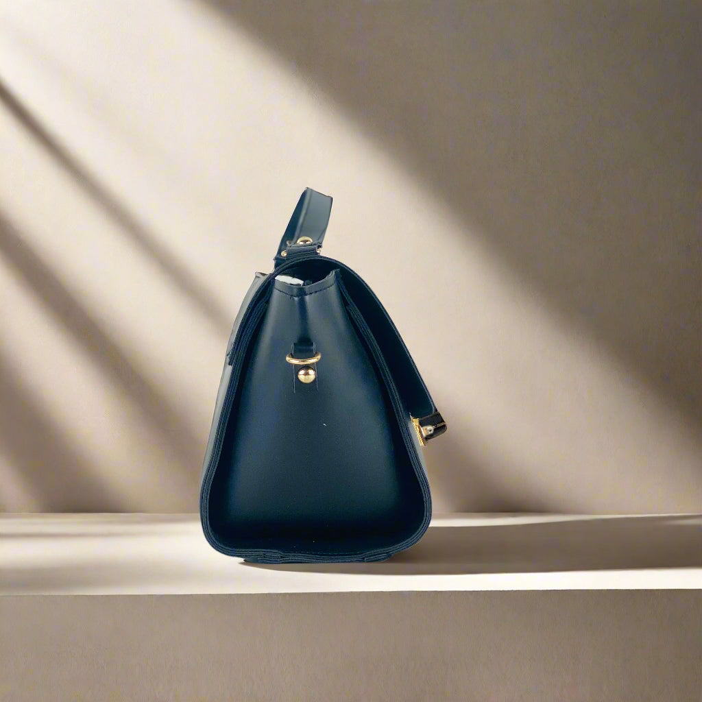 BOXY BLACK HANDBAG