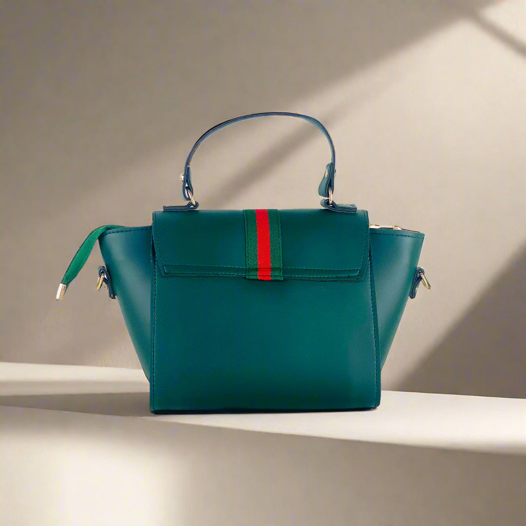 BOXY GREEN HANDBAG