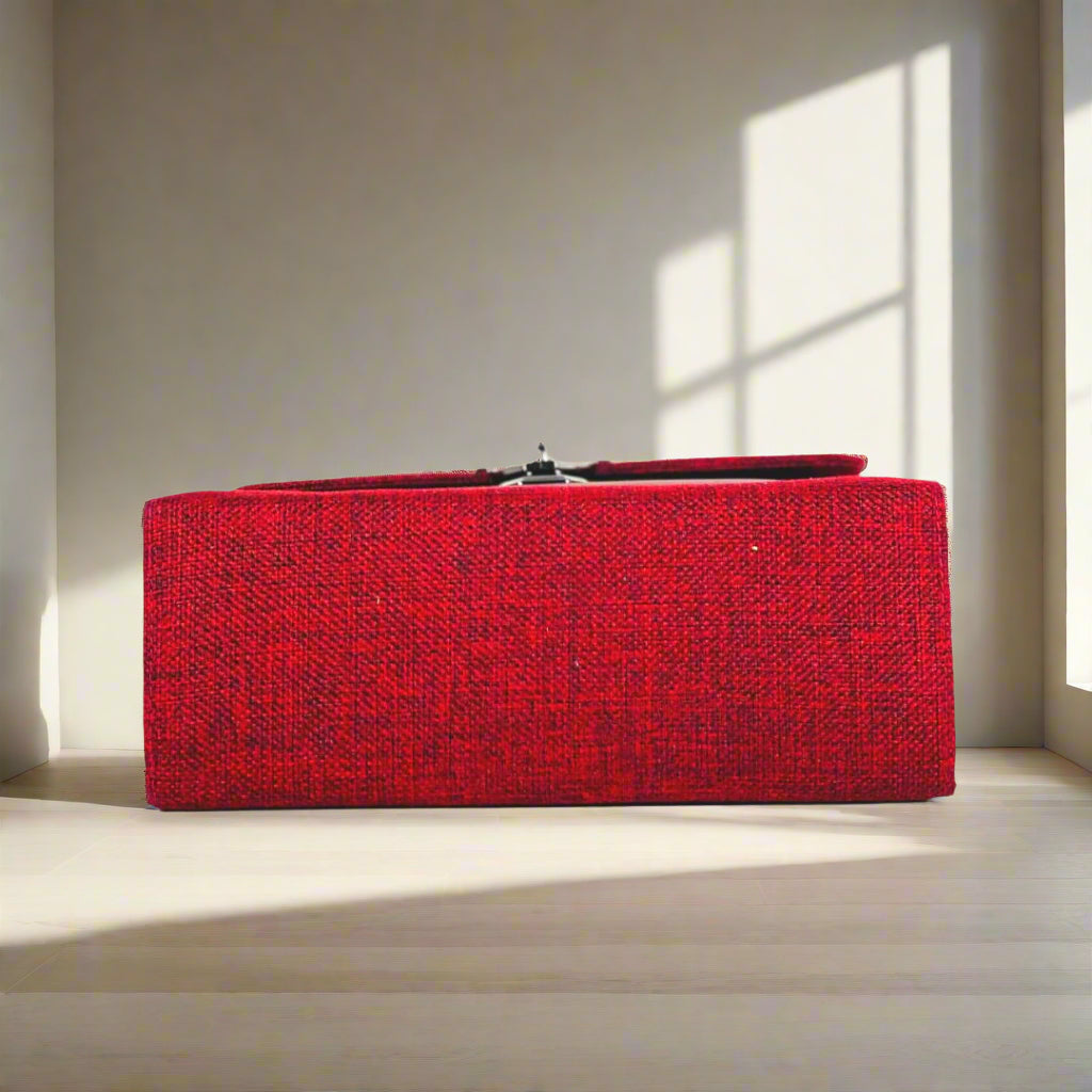 MUFFLE-HANDBAG-RED