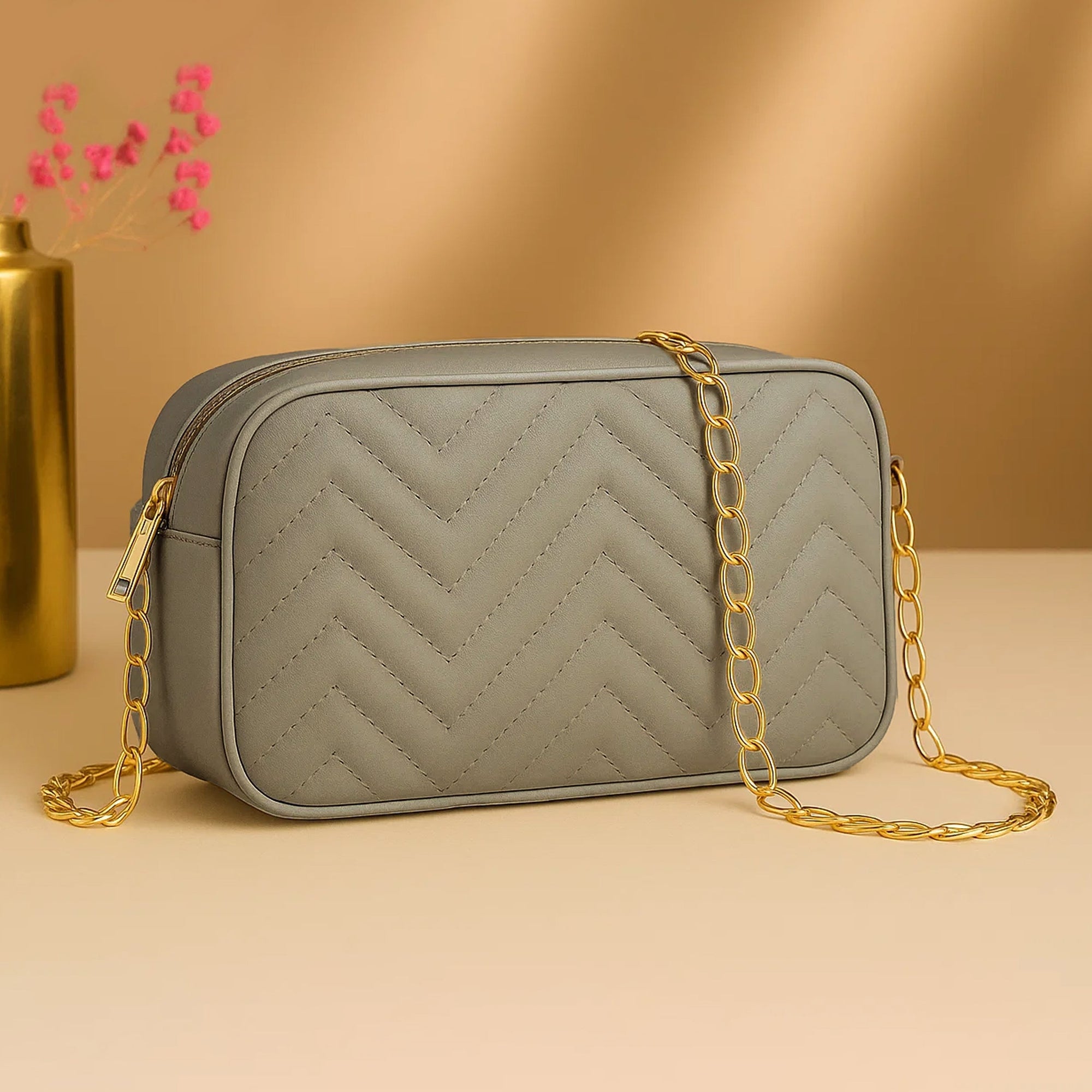 Buy Mini Marvel Crossbody Bag - Beige in Pakistan