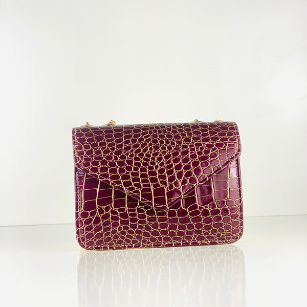 Marble Crossbody Maroon