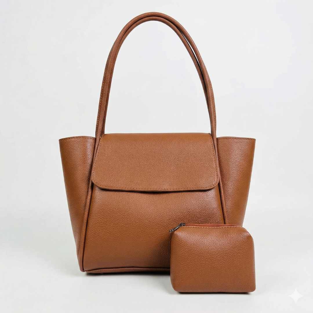 Jadel Large Tote — Mustard Brown