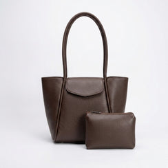 Enshee Jadel Tote - Dark Brown