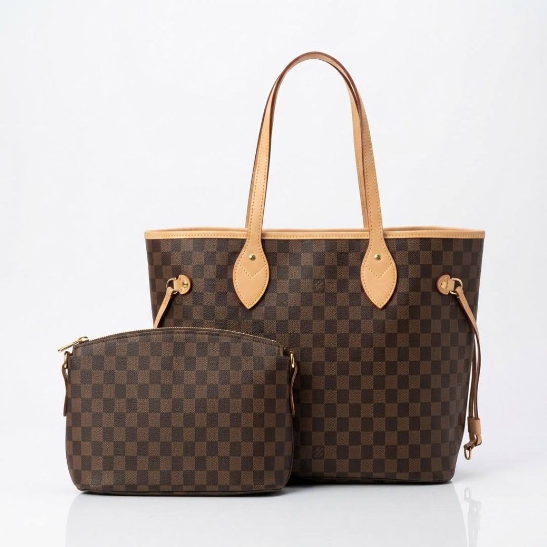 Enshee Classic Check Tote - Fawn
