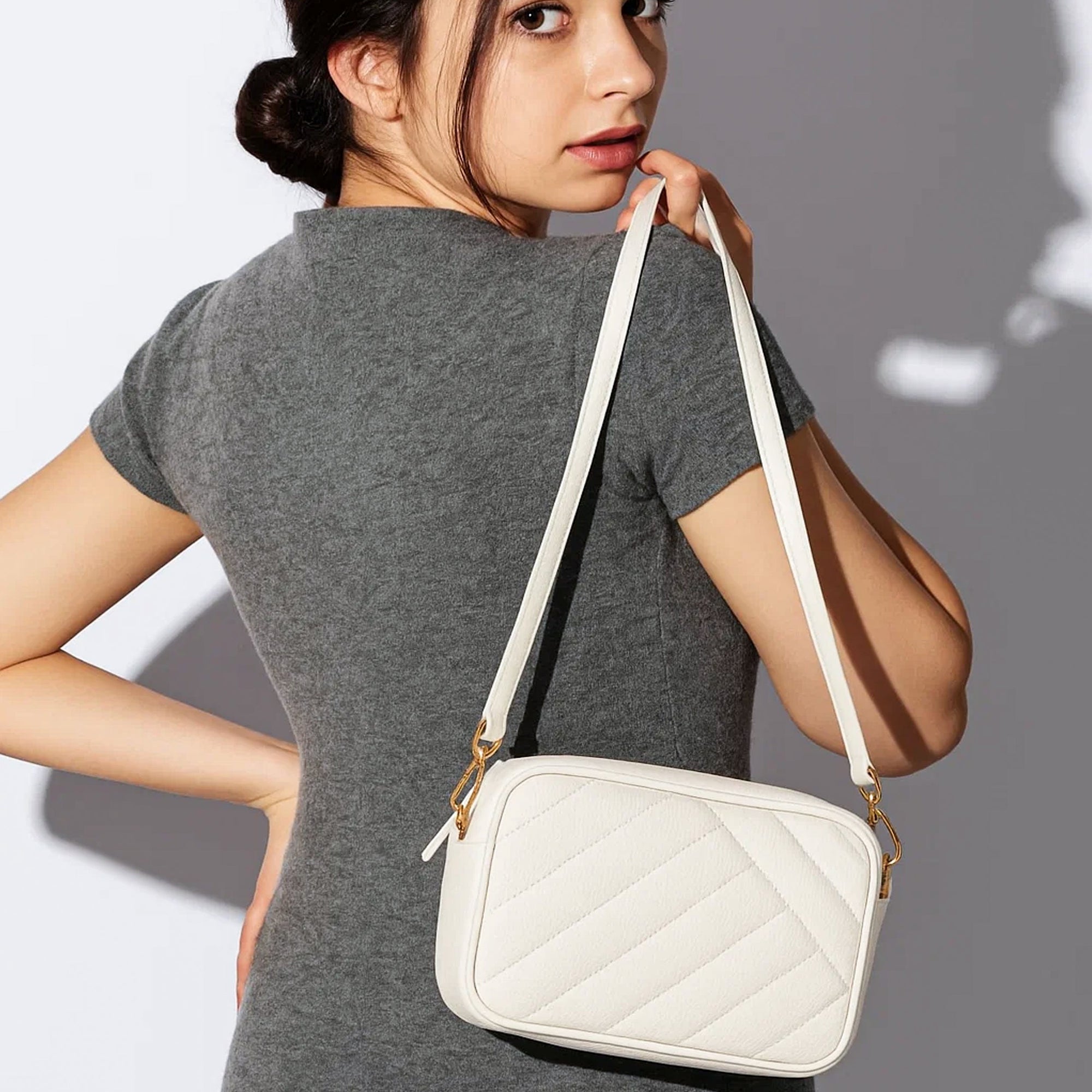 Buy Recta Crossbody Bag - White in Pakistan