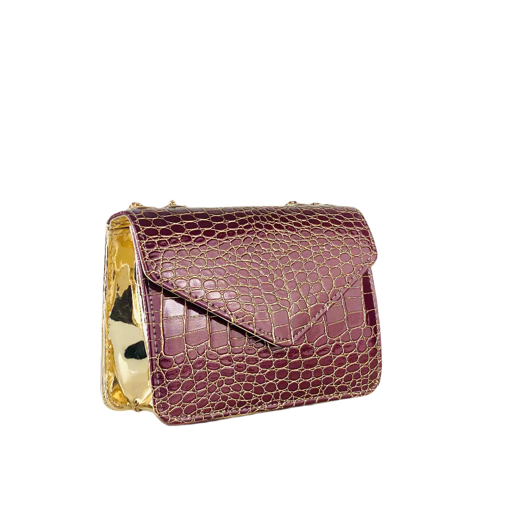 Marble Crossbody Maroon