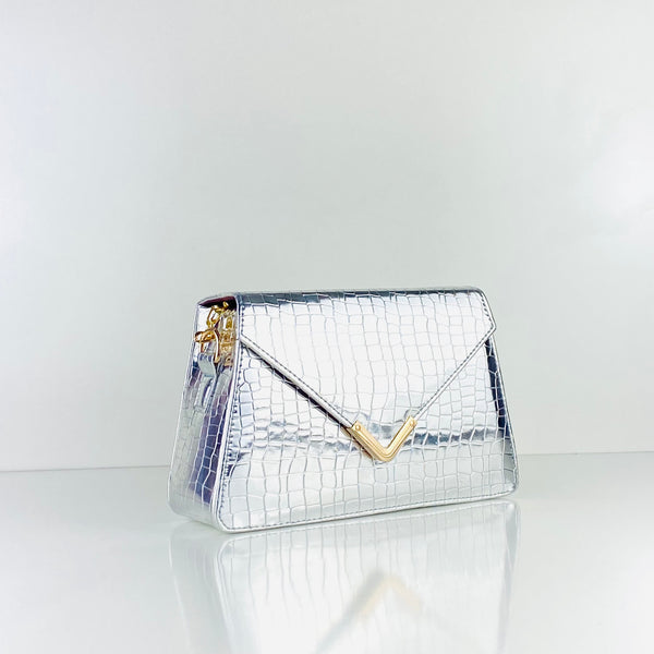 VEE CROSSBODY SILVER