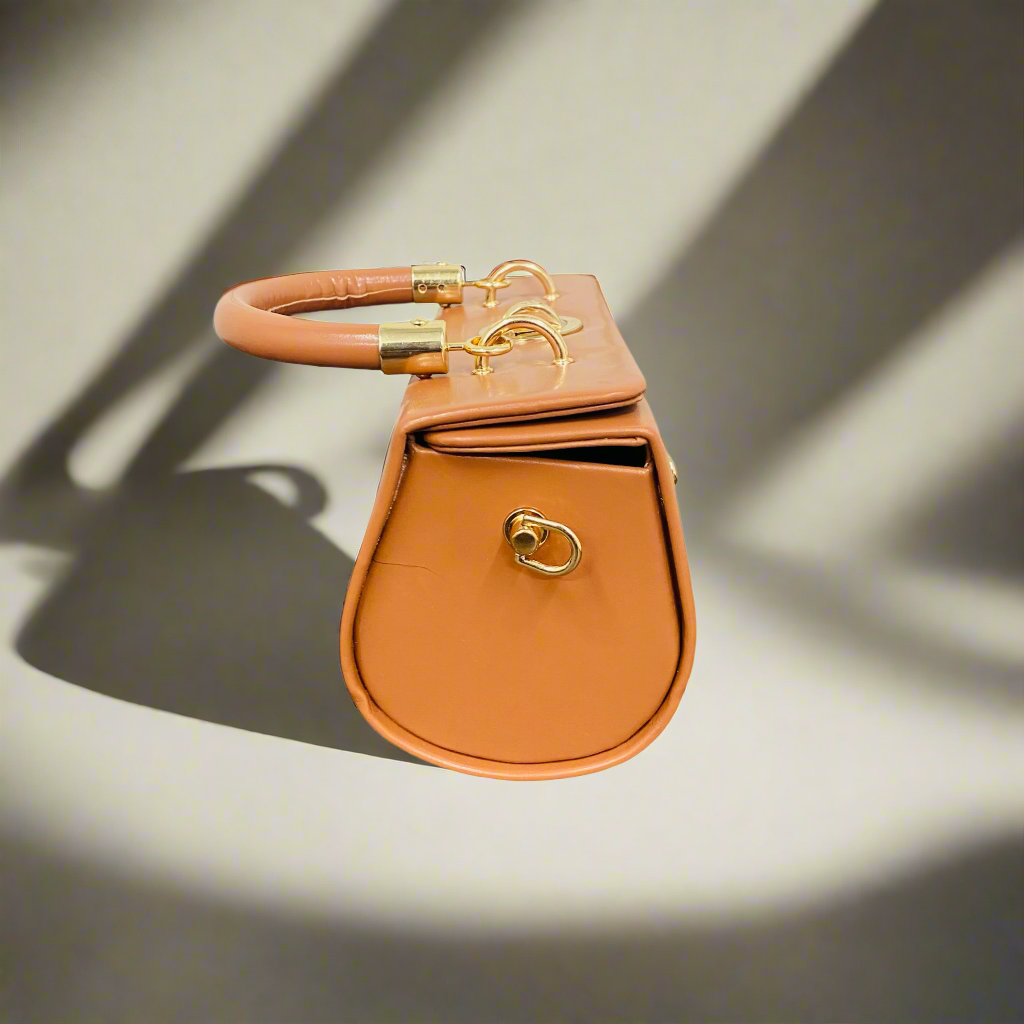 NEW FOMO BROWN HANDBAG