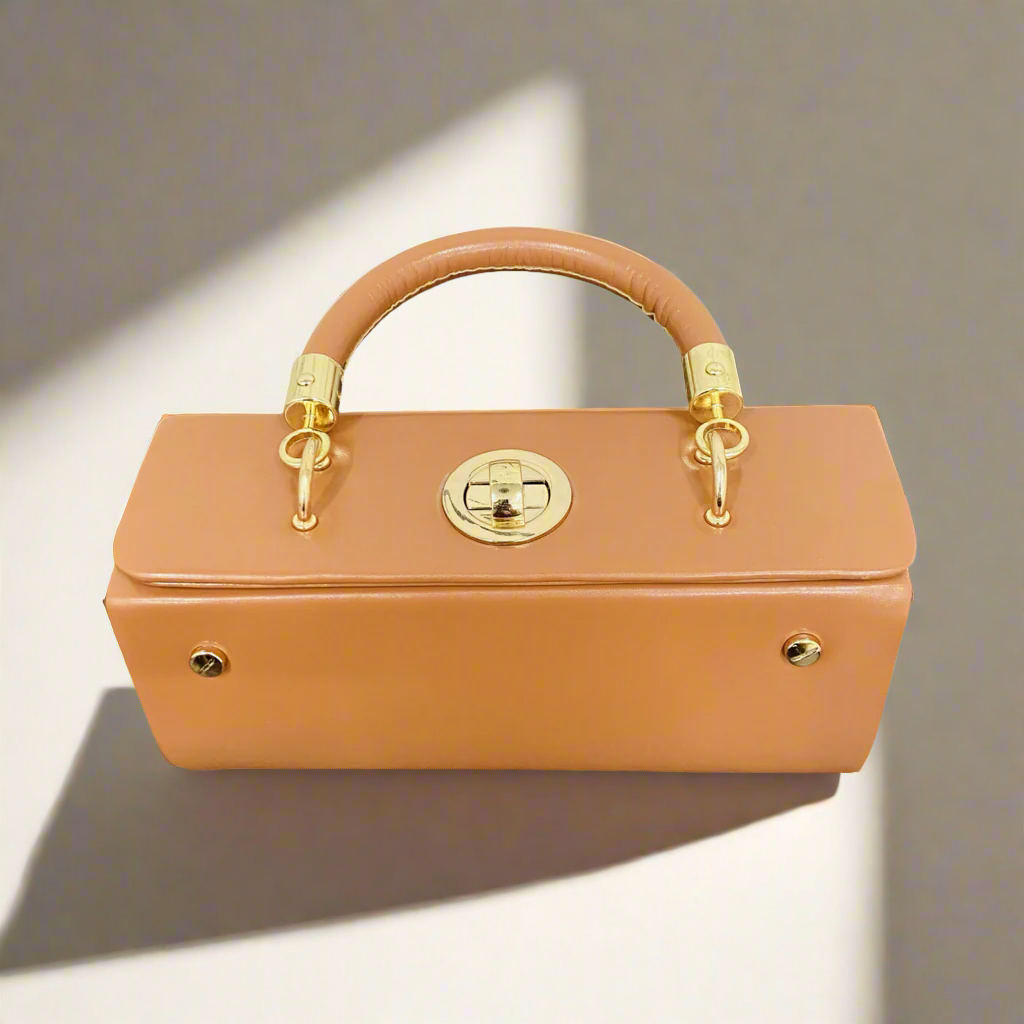 NEW FOMO BROWN HANDBAG
